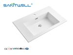 SWJ750 Bathroom Artificial Stone Basin Hotel Sanitary Ware Modern Design Styles