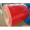 Buy cheap PVDF Coating Pre Painted Steel Sheet Red Plain Color For Building Material from wholesalers