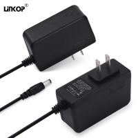 Buy cheap Black Led Power Adapter Ac Dc Us Eu Uk Au Plug Wall Mount 12v 1a product