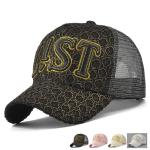 OEM 6 Panels Black Trucker Mesh Cap Custom 3D Embroidery Logo