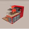 Buy cheap Pingui Customized 20ft/40ft Galvanized Steel Square Tubes Shipping Container Coffee Portable Container Restaurant for Shop from wholesalers