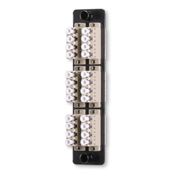 Buy cheap 24 Fiber 6 Channels Fiber Optic Adapter Panel LC Beige Color from wholesalers