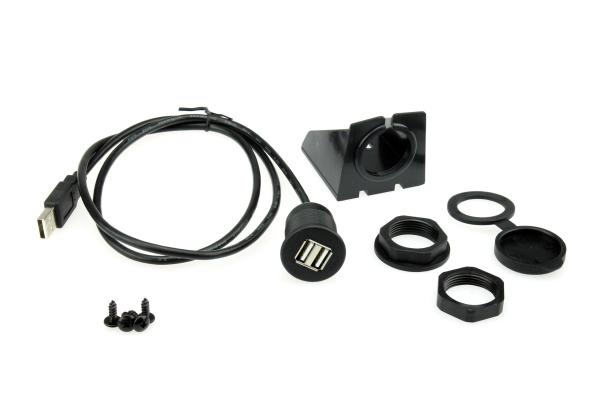 Quality Dashboard Custom Cable Harness Flush Mount Double USB Universal Ctuniusb for sale