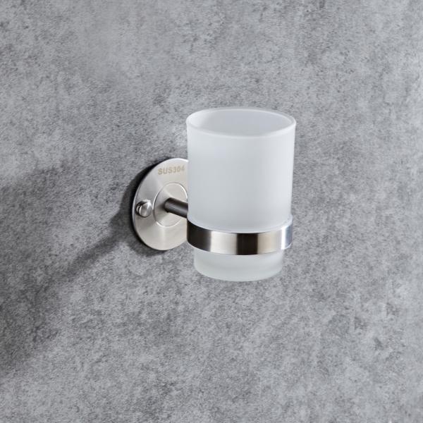 Buy cheap Tumbler holder 83503-Round&Stainless steel 304&Brush,glass &Bathroom Accessories&kitchen,Sanitary Hardware from wholesalers