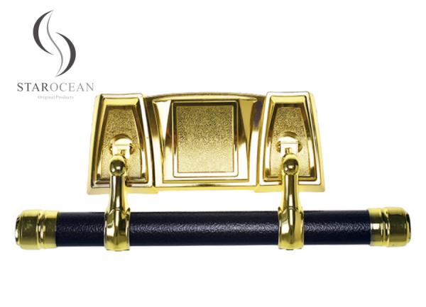 Quality European Style Gold Casket Swing Bar Funeral Polished High Strength Customized SW-FG for sale