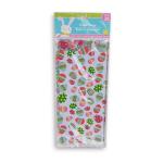 Clear Plastic Packaging Treat Bags With Resurrected Egg / Easter Bunny Print