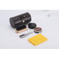 Buy cheap dress boot brown shoe polish kit Polish Sponge Shoe Horn In PU Leather Case product