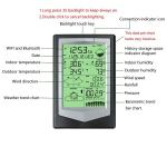 OEM Supported Outdoor Solar Weather Station With WIFI Temperature And Humidity