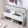 Buy cheap SGS Entryway Small Cube Shoe Rack Furniture Wooden Shoe Cupboard With Seat from wholesalers