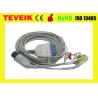 Buy cheap Round 6pin 5 Leads ECG Cable For Mindray/BCI/CSI/Goldway/Nell-cor/Nihon/Kohden/Burdick from wholesalers