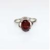 Buy cheap Fashion Jewelry 7mmx9mm Oval Yellow Citrine Cubic Zircon Sterling Silver Ring(R229) from wholesalers