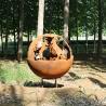 Buy cheap Garden Decorative Wood Burning Fire Pit Sphere outdoor fire bowls from wholesalers