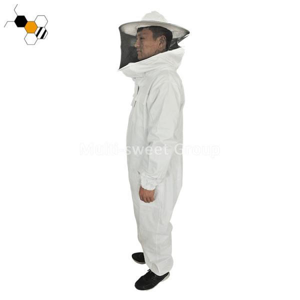 Buy cheap Breathable White Brown Cotton Agricultural Beekeeper Coveralls from wholesalers