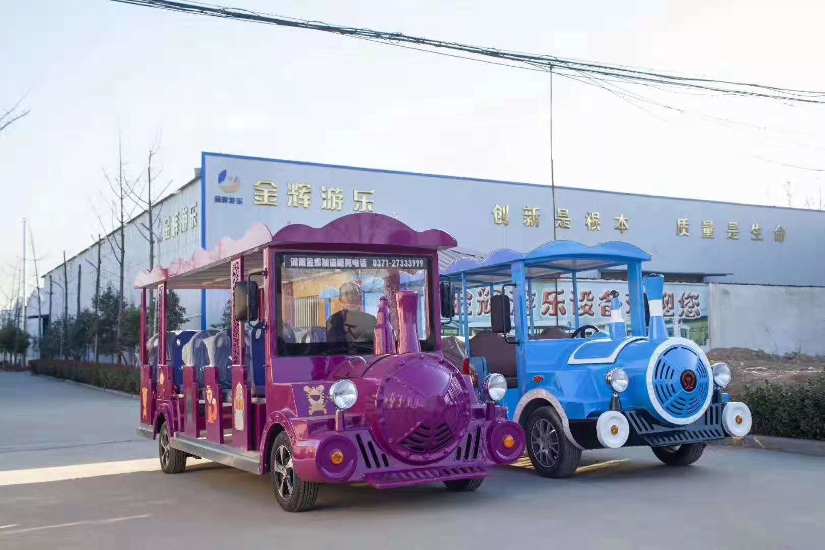 Thomas Train Head Cartoon Electric Sightseeing Car Size 5430*1600*2050mm 14 seats