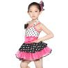 Buy cheap Polka Dots Kids Dance Clothes Multicolor Ballet Spandex Dance Dress from wholesalers