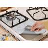 Buy cheap PTFE Coated Fiberglass Fabric 4PCS Silver 10.6” x 10.6” Gas Range Protectors Stovetop Burner Liners from wholesalers