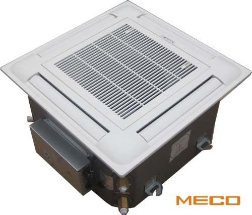Buy cheap MECO CE CERTIFIED HYDRONIC FOUR WAY CEILING CASSETTE FAN COIL UNITS 0.6TR 200CFM with fresh air hole,build in water pump from wholesalers