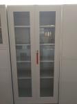 Glaass and steel door steel cupboard for storage document,Knocked down structure