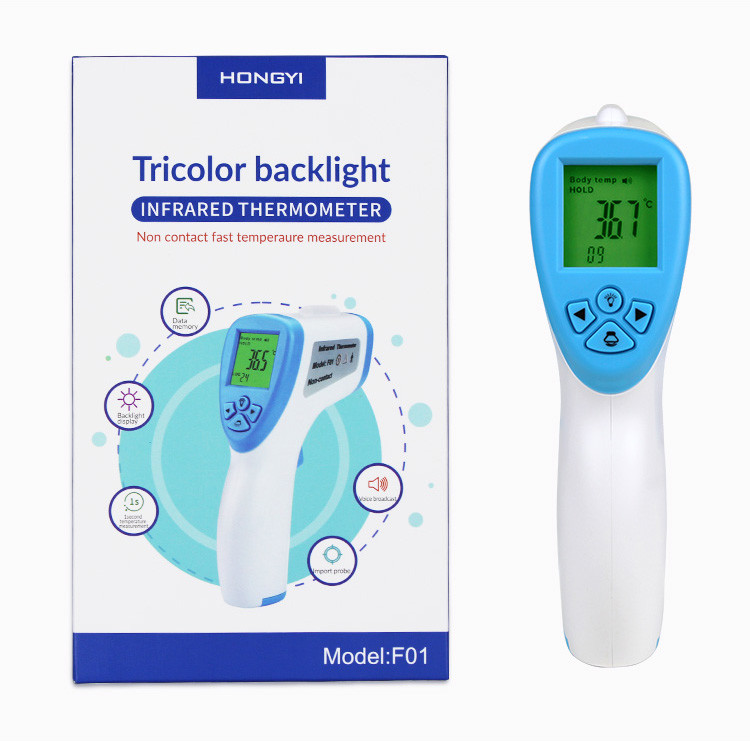 Digital Non Contact Infrared Forehead Thermometer Temperature Unit Main Unit
