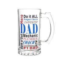 Buy cheap Custom Oversized Festive Glass With Handle German Wheat Beer Mug Glass Gift product