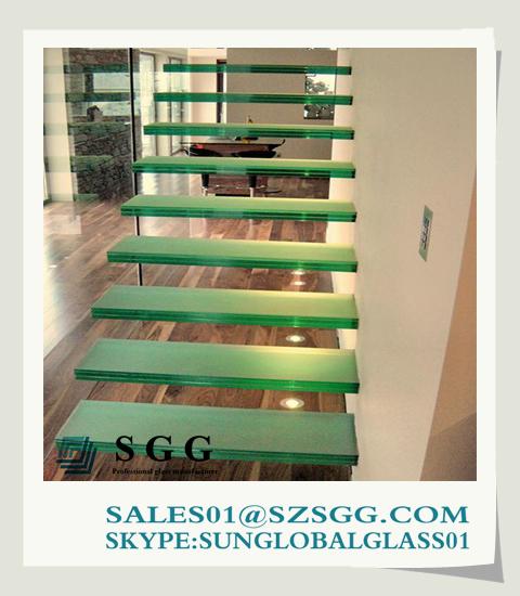 Buy cheap High quality Tempered Glass Stair Treads from wholesalers