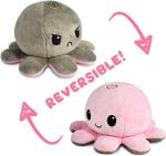 TeeTurtle - The Original Reversible Octopus Plushie - Love + Hate - Cute Sensory