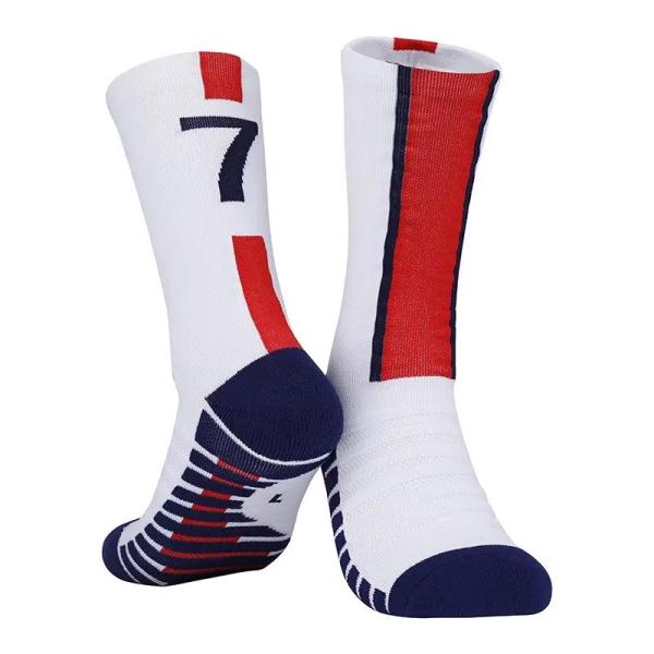 Buy cheap Custom Woven Anti Slip Breathable Pattern Basketball Football Training Athletic Socks from wholesalers