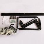 High Durability Tennis Trainer Rebound Net Convenient White Metal Tude