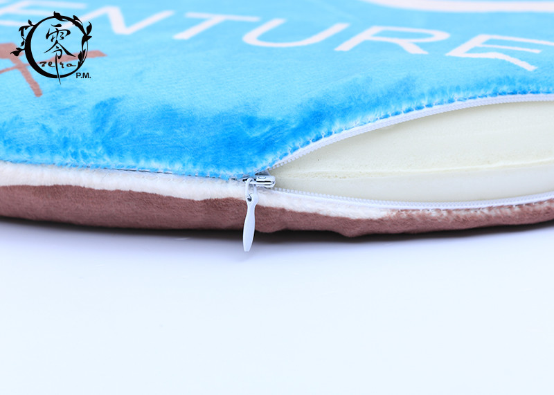 Supper Soft Round Decorative Cushions Pillows , Short Plush Lumbar Support Pillow