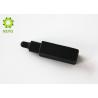 Buy cheap Matte Black Empty Essential Oil Bottles , Square Shape 10ml Glass Dropper Bottles from wholesalers