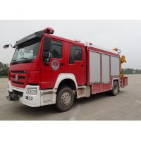 Buy cheap SINOTRUK HOWO Heavy Emergency Rescue Fire Truck 4x2 With 5 Ton Crane product