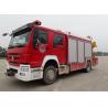 Buy cheap SINOTRUK Light Duty Rescue Truck , 4x2 Modern Fire Engine With 5 Ton Crane from wholesalers