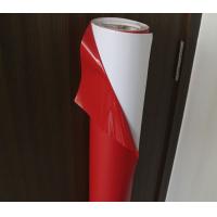 Buy cheap Self - Adhesive Red Glitter Adhesive Vinyl , 120g-140g Red Adhesive Vinyl Sheets product