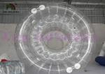Clear Inflatable Water Toy / Water Rolling Ball With Clear Dots