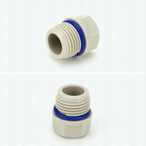 Buy cheap Plastic Ppr Pipe Fittings Equal Shape , Round Head Polyethylene Pipe Plugs from wholesalers