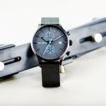 Business 3ATM Black Analogue Watch OEM 20mm Luxury Quartz Watch