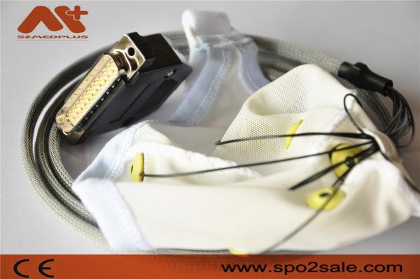 Buy cheap Medical Neurofeedback EEG Cable Integrated 10 Leads EEG Hat For Ear Clip Tin Electrode from wholesalers