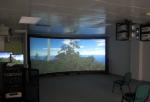 16/9 Curved Projection Screen 150" / fixed frame projector screen For Entertainm