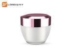 Acrylic Cosmetic Jar with Rose Gold Cap for Facial Cream Jar Packing