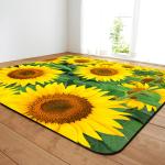 Rose Flower Living Room Floor Carpets Commercial Restaurant Carpet 80*120cm