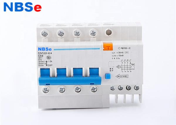 Buy cheap 4P 16A Residual Current Circuit Breaker With Leakage Protection RCBO 400V~ 50HZ/60HZ from wholesalers
