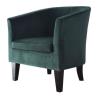 Buy cheap Plush Green Velvet Armchair from wholesalers