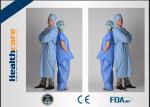 Medical Uniform Disposable Scrub Suits V Or Round Neck Style Oil - Resistant