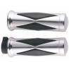Buy cheap Leather Motorcycle Bar Grips For Harley Davidson , 1''Cnc Dyna Black Motorbike Hand Grips from wholesalers