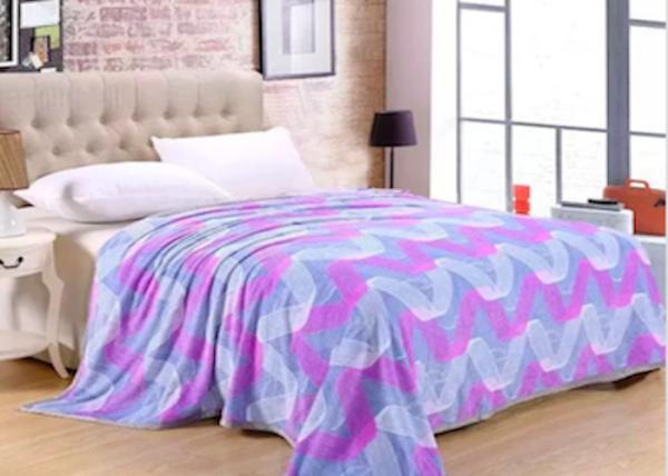 Buy cheap Colorful Burn Out Printed Micro Flannel Plush Blanket for Bed Korean Style 200*240CM from wholesalers
