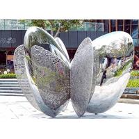 Buy cheap Mirror Electroplated Outdoor Garden Sculptures Abstract Stainless Steel product