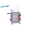 Buy cheap ABS Medical Crash Cart Hospital Emergency Trolley With Five Colorful Drawers from wholesalers