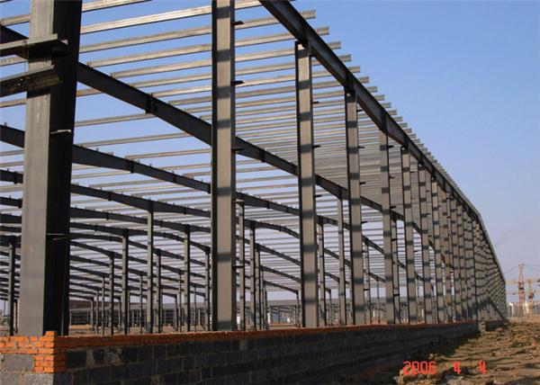 Buy cheap Light Steel Frame Building , Grey Steel Frame Workshop Up To 50 Years Lifetime from wholesalers