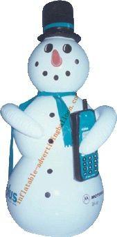 Buy cheap Outdoor Christmas Snowman Inflatable Decoration For Custom Shaped Balloons , 210D Oxford from wholesalers