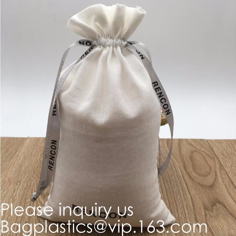Organic Cotton Reusable Produce Bags, Biodegradable Eco-Friendly Bulk Bin Bags for Food - Small 5x7 - Sachet Bags, Fruit